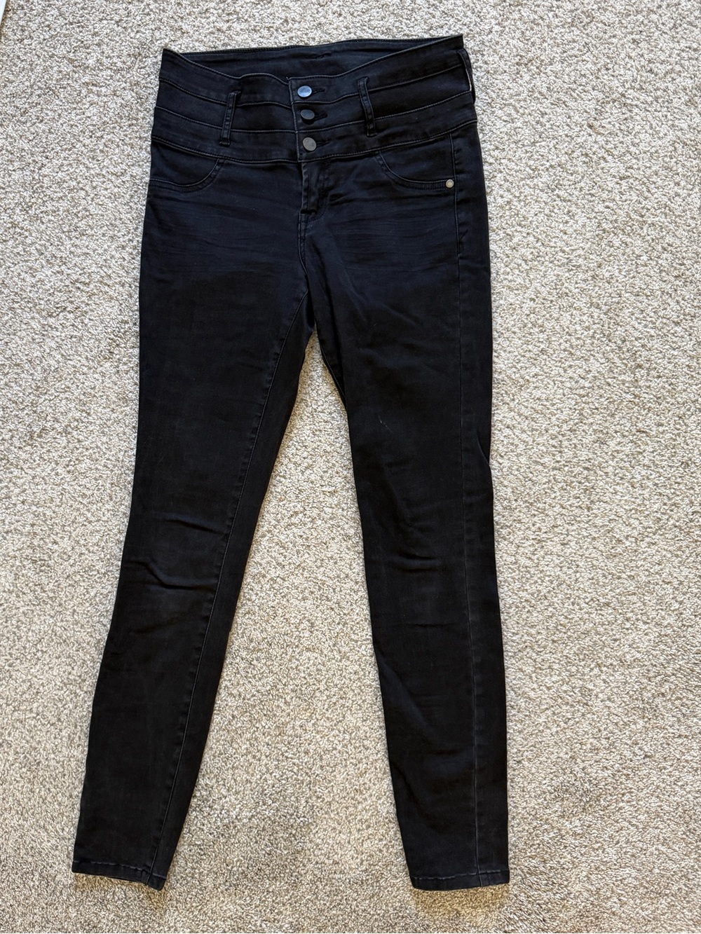 SOHO High-Waist Skinny Legging Jeans – Black – Size 4